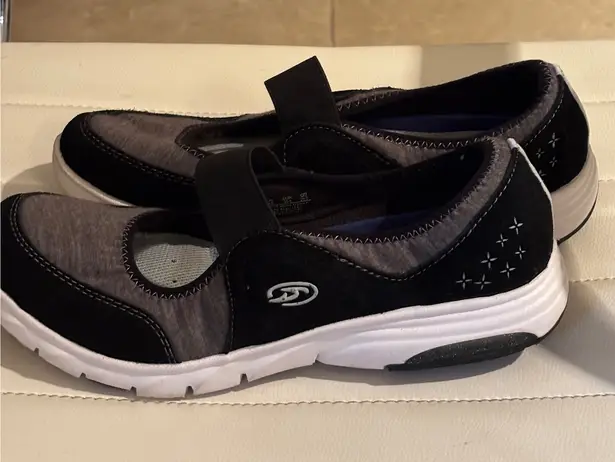 Dr. Scholls Black Gray Mary Jane Comfort Walking Shoes Women's Size 8.5M