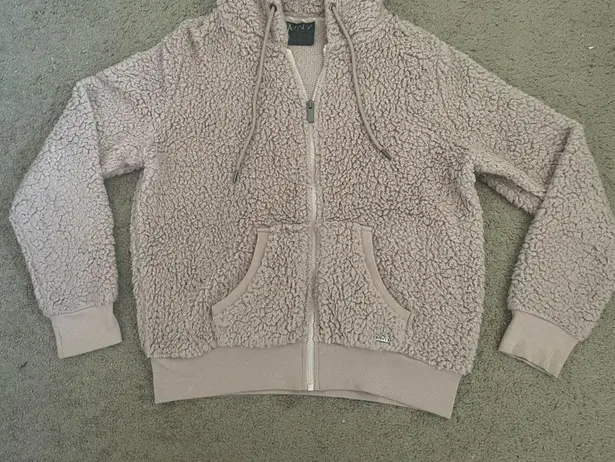 Marc New York (MNY) Teddy Bear Sherpa Faux Fur Zip-Up Hoodie Sweatshirt