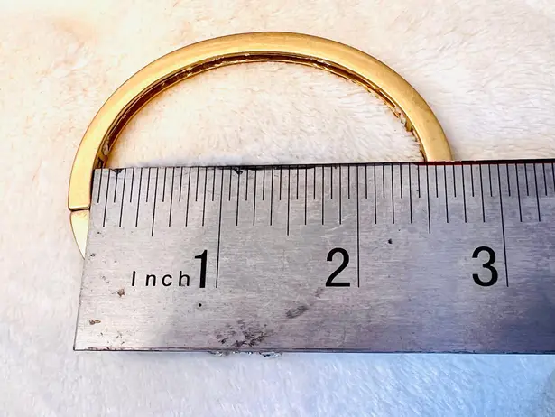 Lia Sophia Enamel Blue Purple Gold Tone set of 2 Bangle Bracelets Jewelry