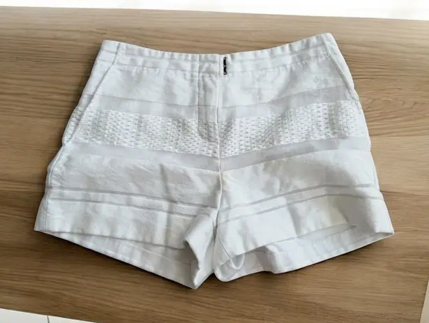AX ARMANI EXCHANGE White Paneled Dress Shorts Size 4