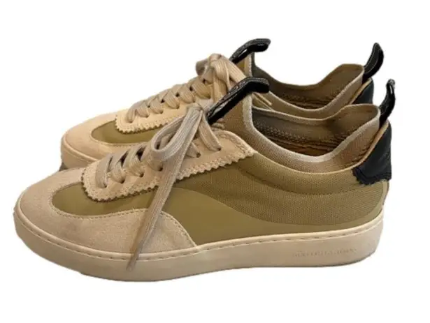 Scotch & Soda Plakka Leather Sneakers Olive Green/Cream Size 40 Euro/Women’s 9.5