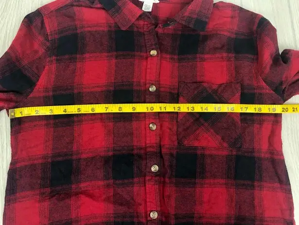 Full Tilt Women’s  for Tillys red and black Buffalo plaid cotton flannel size XL