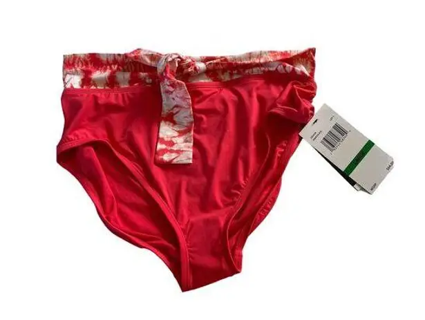 Coco reef Coral/Papaya Swim Bikini Bottom Large NWT