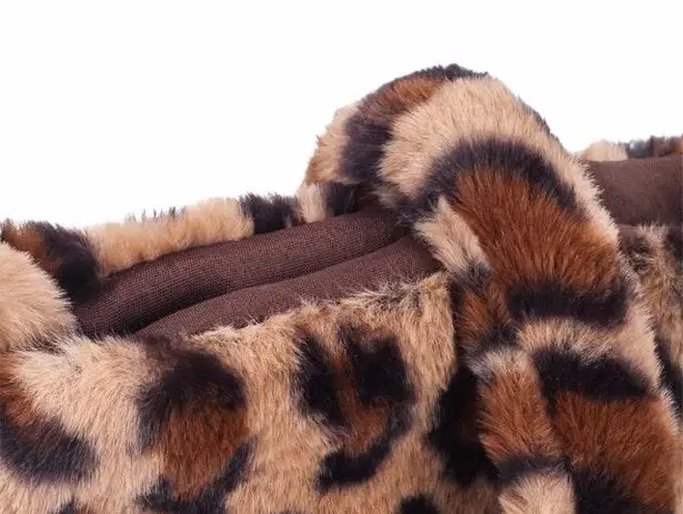 Leopard Print Fluffy Crossbody Bag Multi