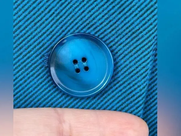 Essentiel Antwerp Cidade Single Breasted Blazer in Palace Blue size 36/4