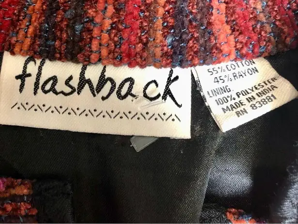 Flashback Vintage 90s Tapestry Jacket Velvet Blazer Ribbed Sequin Embroidered L