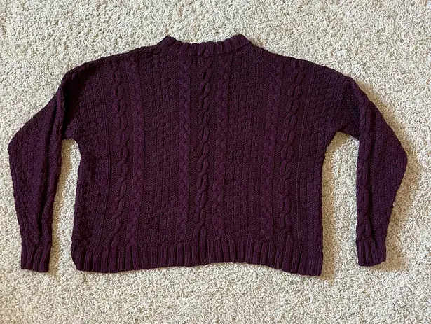 Aerie Purple Knit Sweater