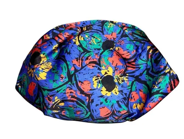 NEW Vintage Connie Satin Abstract Geometric Retro Crossbody Purse Bag Blue