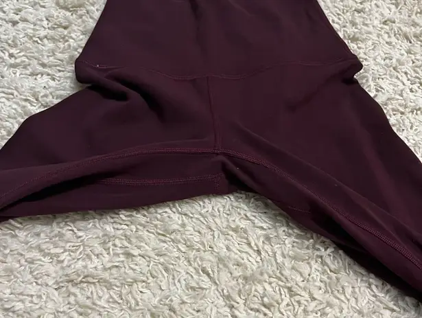 Lululemon Super High Rise Align Leggings 28” Size 2 Garnet