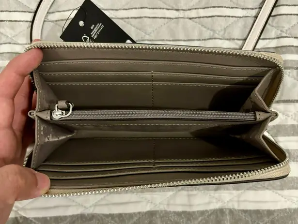 Karl Lagerfeld Paris SLG Crossbody Beige Taupe Handbag