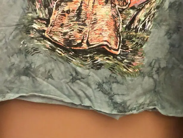 Star Wars Mandalorian the Child Baby Yoda Starry Night Tie Dye Long Sleeve Small