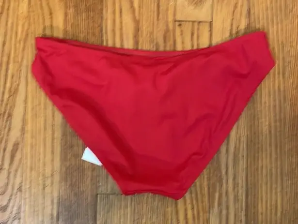 ANDIE x Mindy Bikini Set Maui Top Rib Swimsuit Flame Red size small NWT