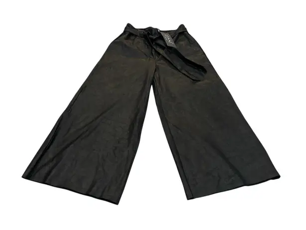 Lysse Wide Leg Crop Pants Black Size Small NEW