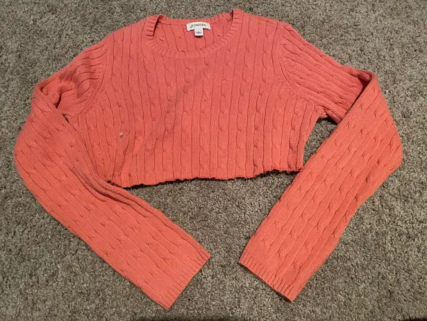 st. john's bay St John’s Bay Coral Cropped Sweater