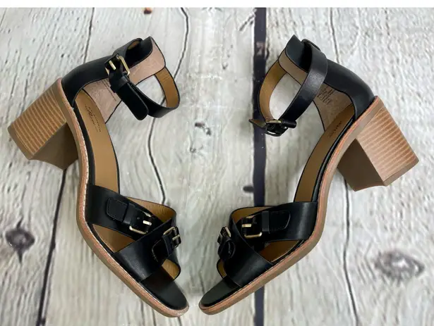 G.H. Bass &Co. Black Penelope Leather Sandals NWOB