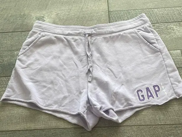 Gap Size Large Light Purple High-Rise Loungewear Shorts