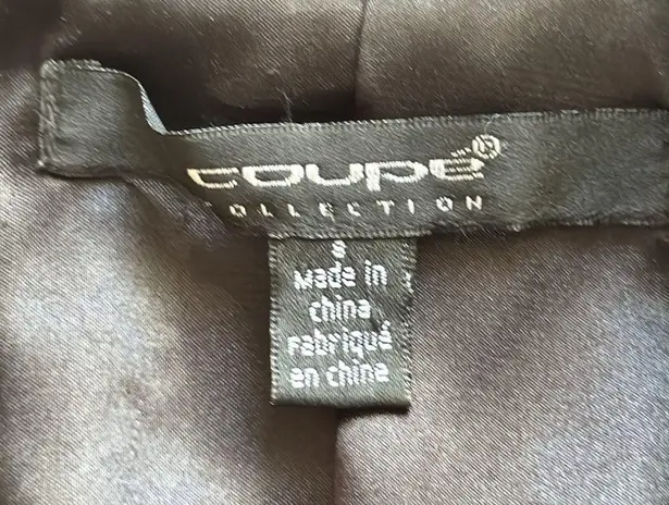 TOUPEÉ SEQUIN JACKET Sz: 8 Black