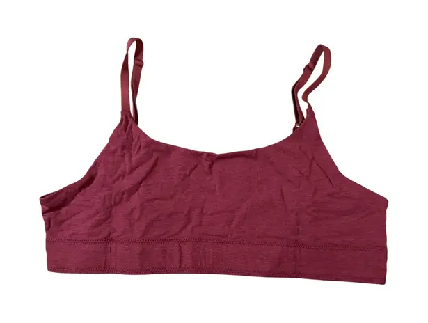 Allbirds NWT Botanic Red Maroon Burgundy Anytime Bralette Adjustable Strap XS