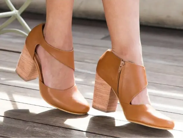 Fortress Of Inca Shoes Womens Size 7 Tan Leather Ankle Strap Block Heel Pumps Brown