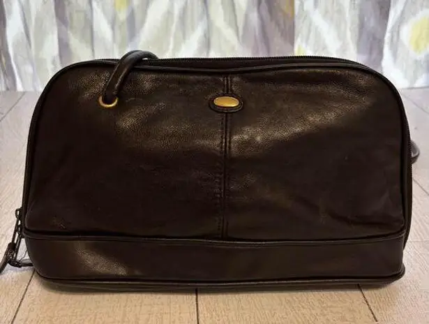 CB c.b. collections Brown Leather Crossbody Purse