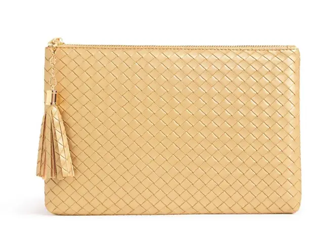 Virginia Wolf NIP  Mimi woven pouch/Mimi Curateur Clutch