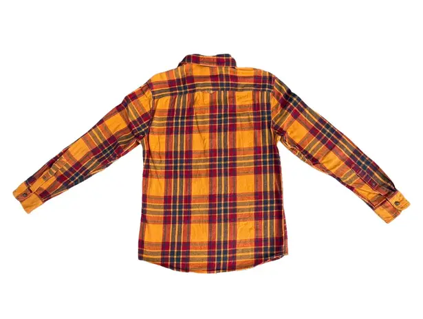 Urban Pipeline Yellow Orange Long Sleeve Button Down Flannel
