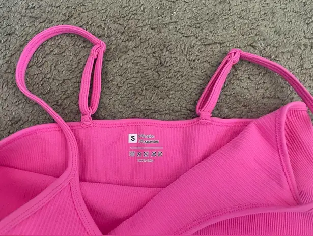 Hot Pink Bodycon Ribbed Romper