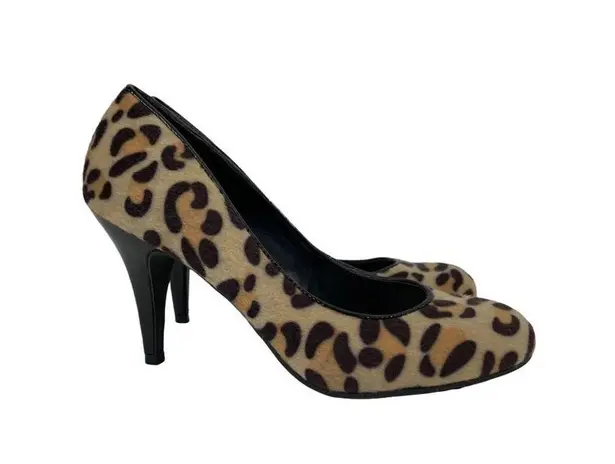 Fergalicious Women’s Cheetah Fuzzy Heels