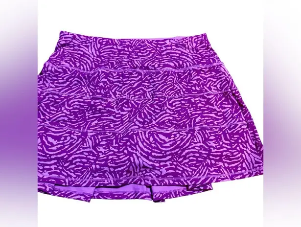 Purple & Pink Animal Print Athletic Skort Built