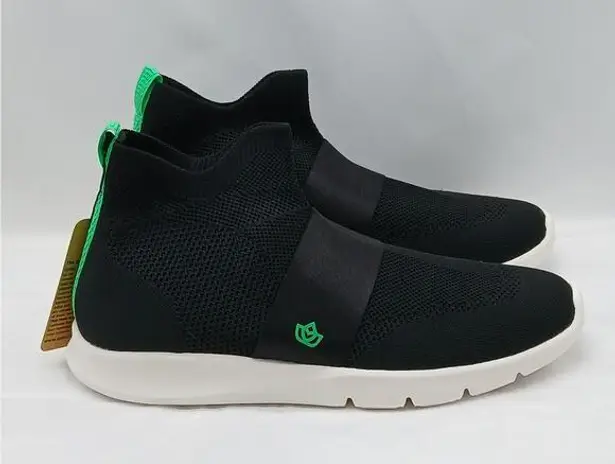 Spenco Karma Deluxe Sneaker Boot Womens 9.5B Black Pull On Stretch Comfort Shoes Size 9.5