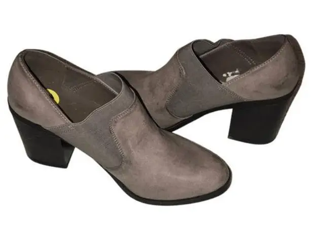 SECRET CELEBRITY LIGHT BROWN BLOCK HEEL ANKLE BOOTS SIZE 9M