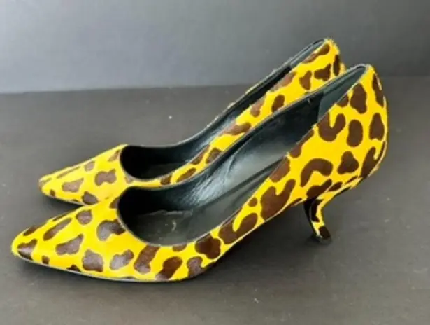 Roger Vivier Pony Hair Animal Print Decollete Pumps Size 42