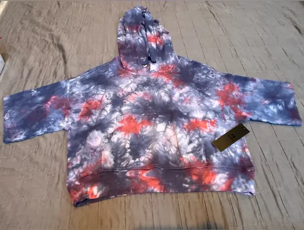 Mono B Knit Top in Blue and Red thumbnail 1