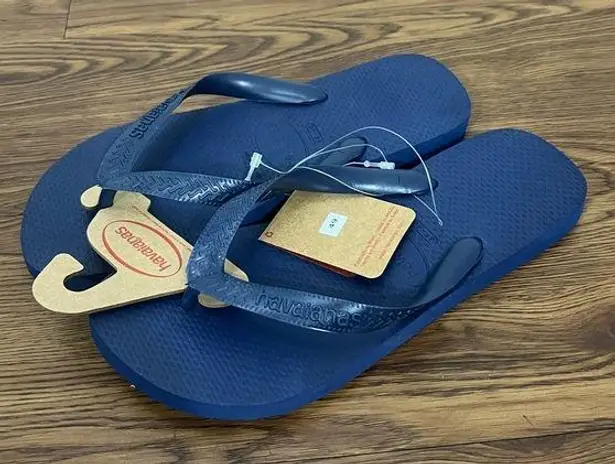 Havaianas NEW Navy Blue Slim Flip Flops Size 9/10
