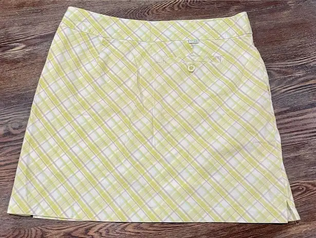 IZOD XFG Xtreme Function Golf Skort - Green Plaid Size 6