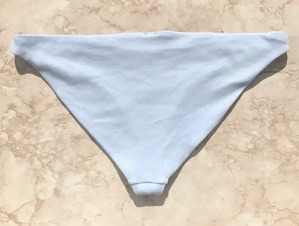 Topshop Pastel Blue Ribbed  Bikini Bottoms