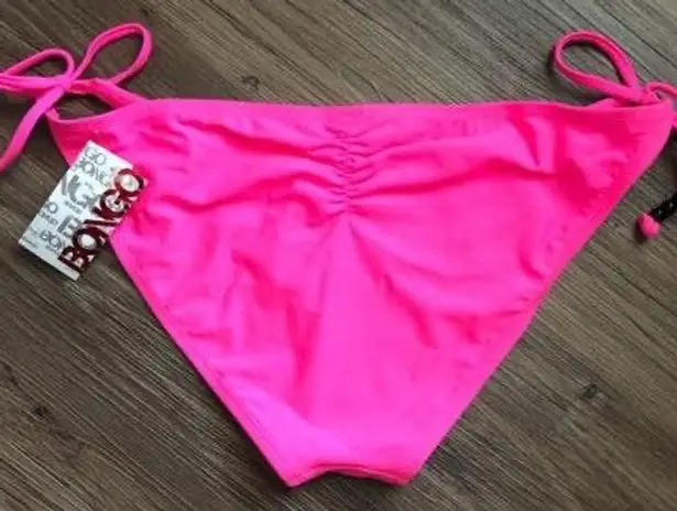 Bongo Pink Zebra Floral Triangle Bikini XL