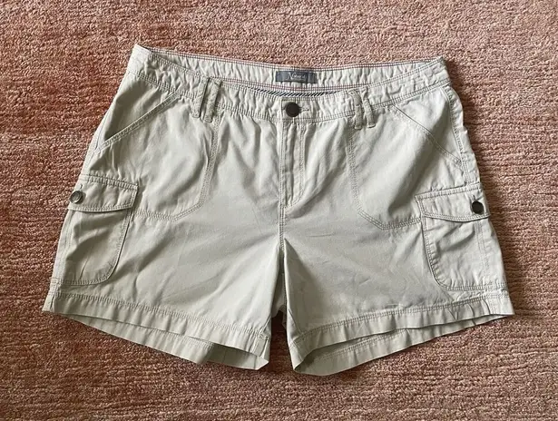 Natural Reflections Beige Cargo Shorts Womens Cotton Size 16