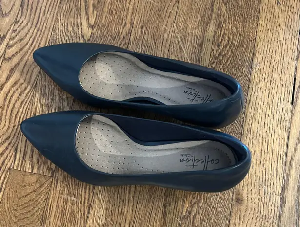 Clarks Collection By Clark’s Navy Leather Pumps