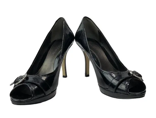 Joan & David Circa Black Patent Leather Pump 8.5
