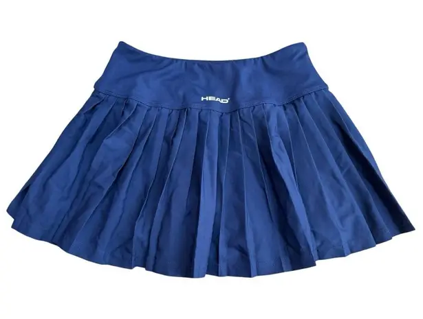 Head Women’s Size XS Pleated Tennis Skort Skirt Blue Sporty Athletic Pickleball