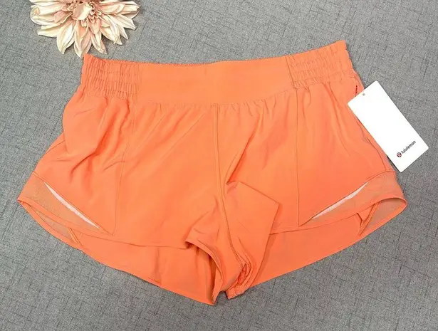 Lululemon  Hotty Hot High Rise Gym Shorts Sunny Coral 12 NWT