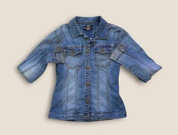 Glassons Vintage Y2K Jean Jacket Denim Indigo 8