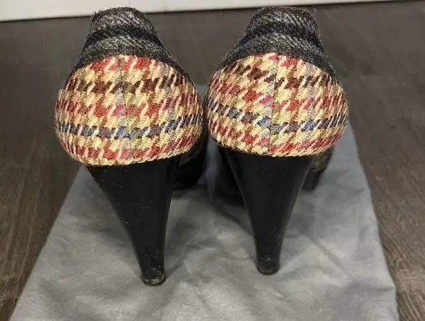 Miu Miu  Checkered Tweed Pumps Size 37