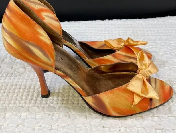 Amanda Smith Women's Orange Tie Dye Shoes/Heels Sz 9.5M SKU 4921