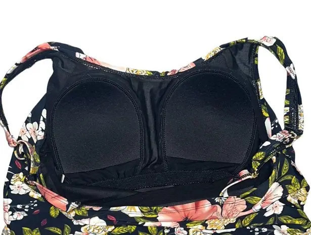 Shore Shapes Swimsuit Sarong Front Floral One Piece Slimming Blousy 10 Pink