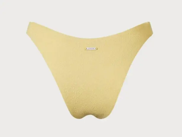 Berlook Yellow Jacquard Bikini Bottom ONLY 1130