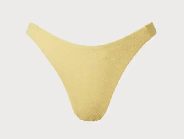 Berlook Yellow Jacquard Bikini Bottom ONLY 1130