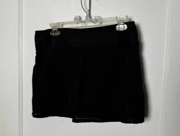 Mondetta Outdoor Black Athletic Golf Tennis Pickleball Sporty Laser Cut Skort M