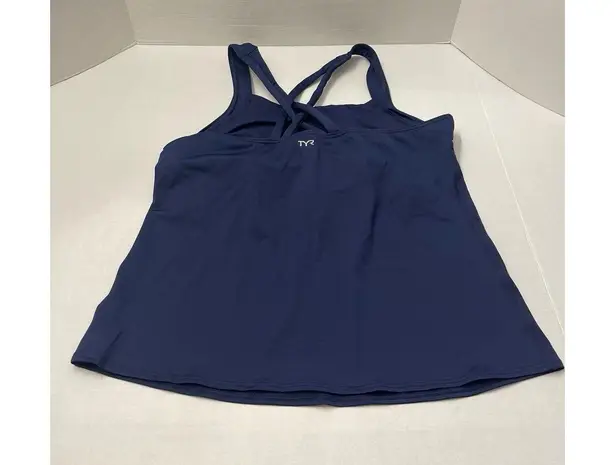 TYR Durafast Elite Square Neck Tankini Swim Top Navy Size 20 New With Tag Blue